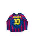 RONALDINHO 10 Barca 06' Home Long sleeve